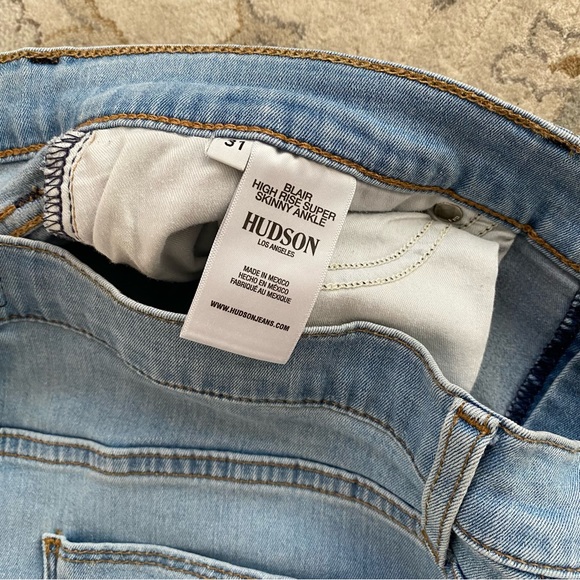 HUDSON Blair High Rise Super Skinny Ankle Jeans - Picture 5 of 7